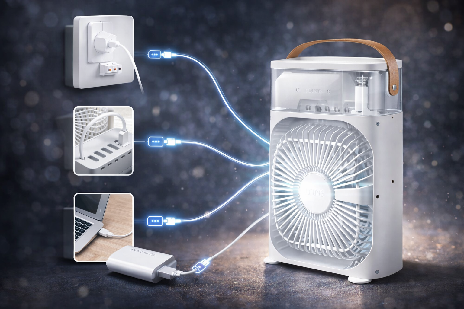 USB Powered Portable Desk Fan