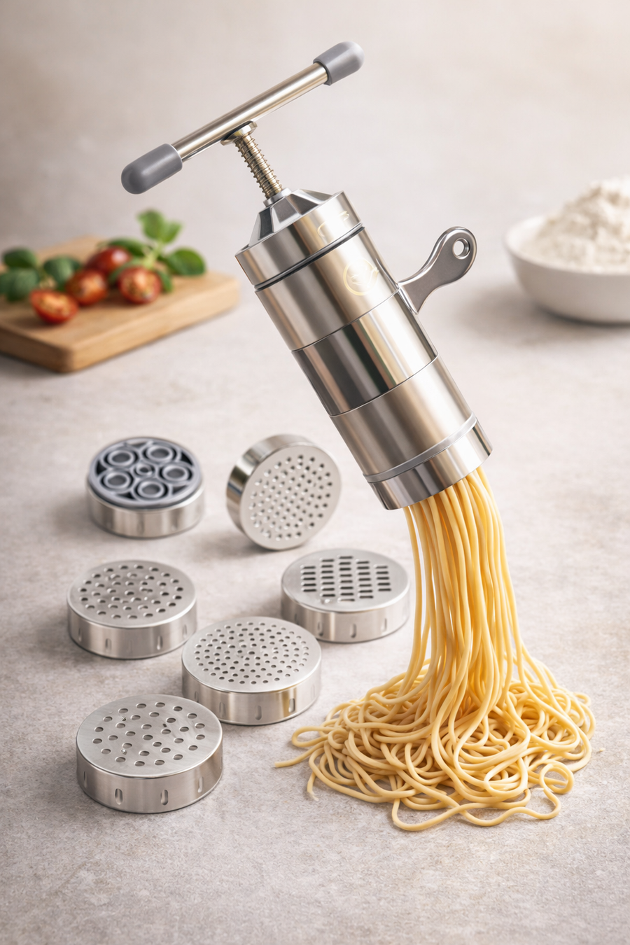 Premium Stainless Steel Manual Noodle & Pasta Maker