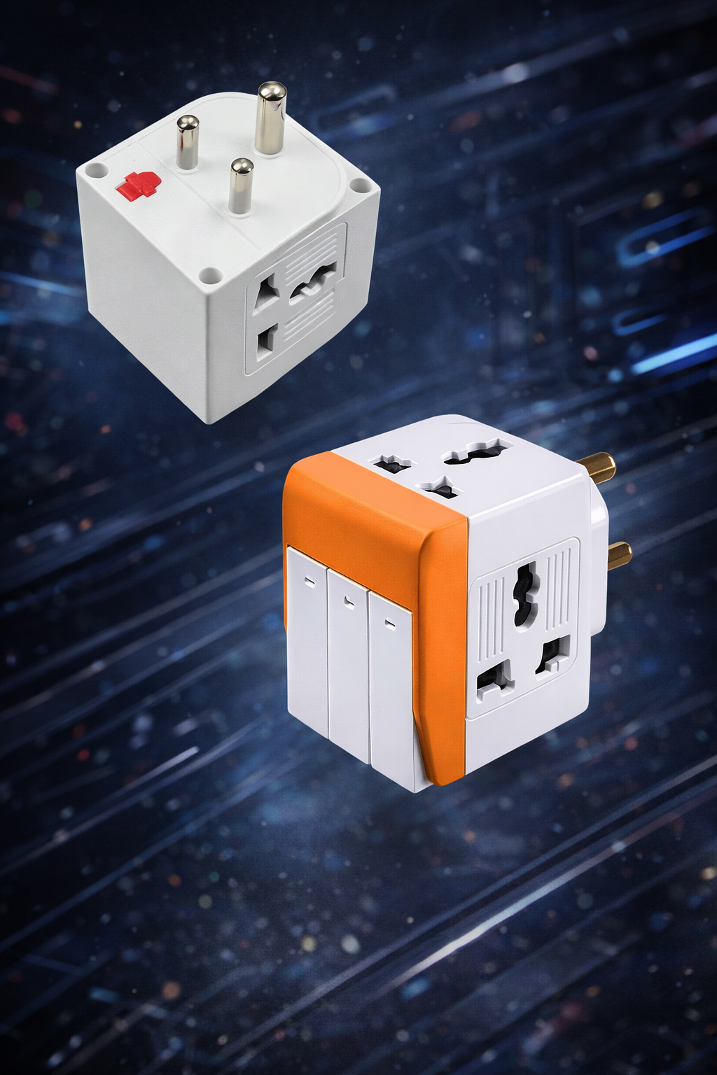 3 in 1 Universal Plug Adapter | Multi Pin International Socket