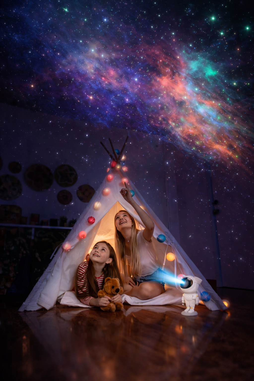 Astronaut Galaxy Star Projector Lamp